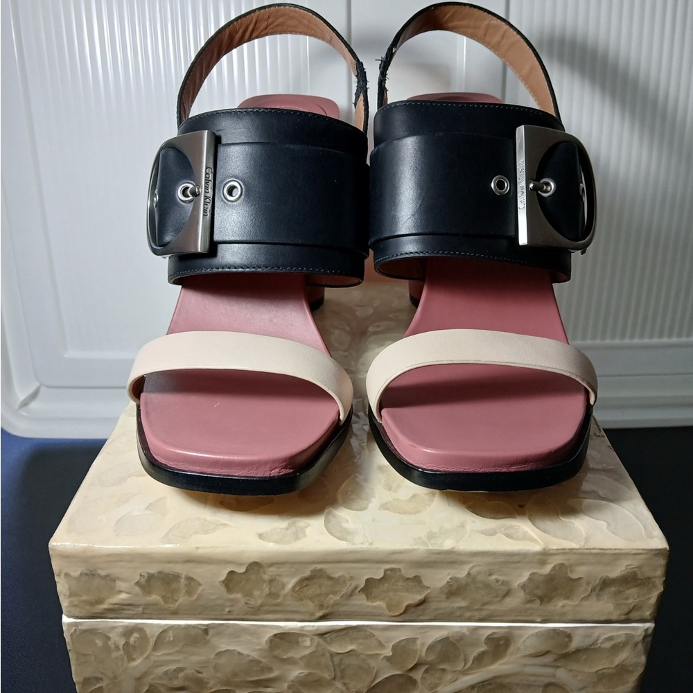 Stylish Black and Cream Women's Sandals